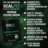 Textura del polvo SEALFIT ElectroGreens y su mezcla homogénea