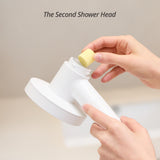 second shower textura de pastilla de cerca que muestra efervescencia controlada