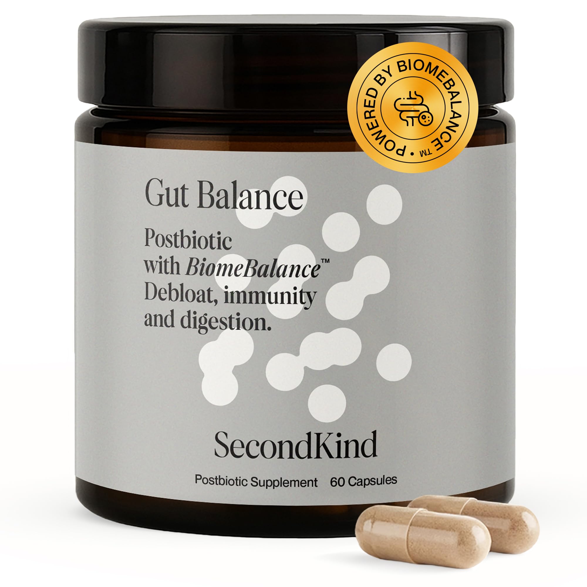 SecondKind frente del envase mostrando diseño claro y beneficio digestivo