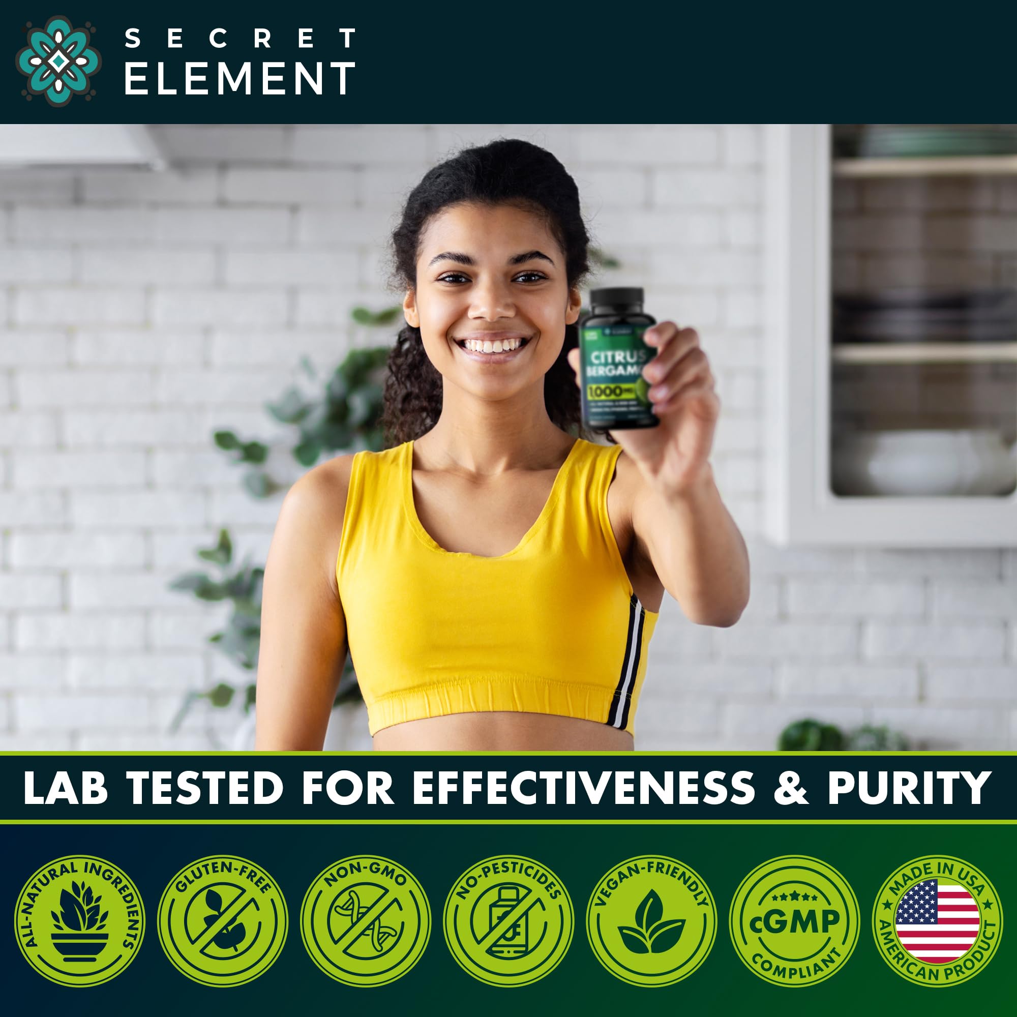 Secret Element primer plano de cápsula vegana revela textura suave y facilidad de deglución