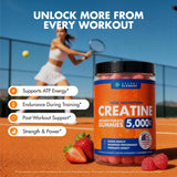 Secret Element gominolas en bol junto a equipo de entrenamiento, apoyo rutina