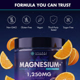 Secret Element ingredientes clave magnesio y vitamina C en primer plano