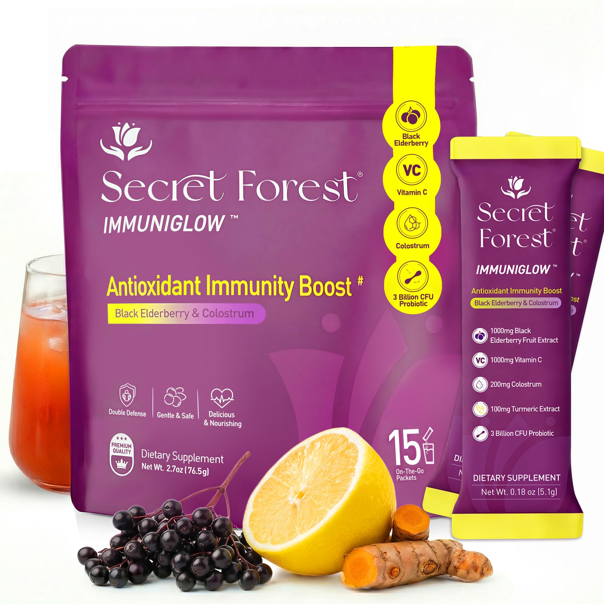 Secret Forest frente del empaque mostrando diseño y conveniencia