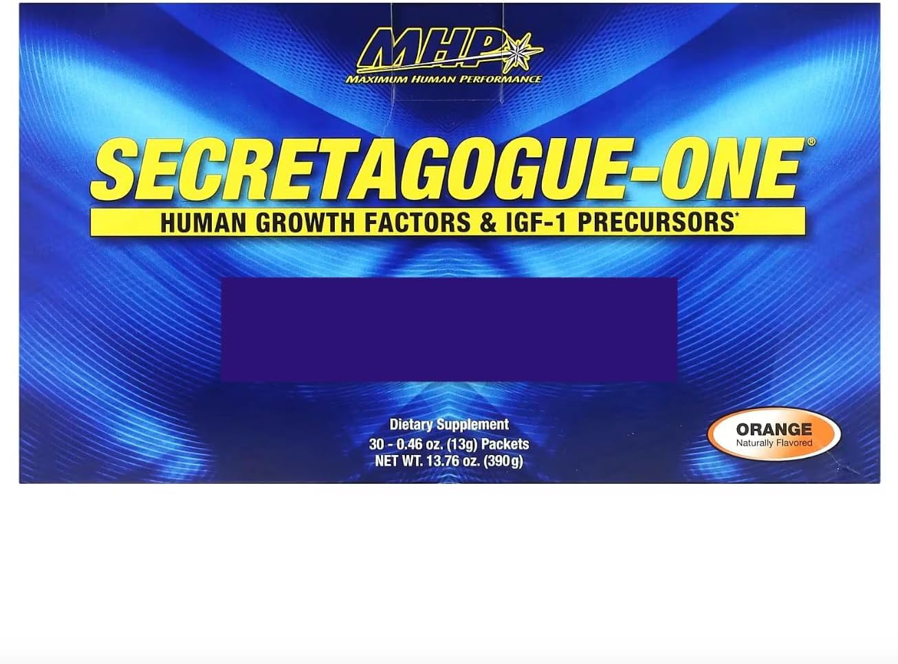 SECRETAGOGUE GOLD envase frontal mostrando diseño y cantidad de sobres