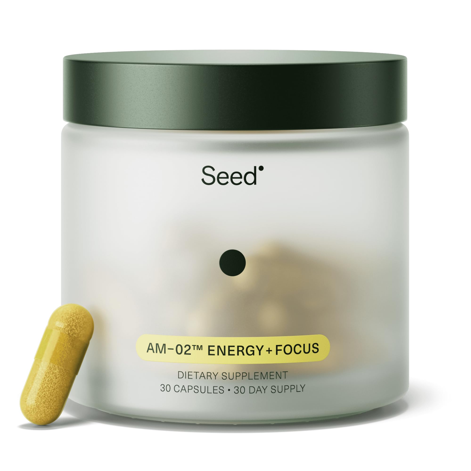 Seed envase frontal mostrando diseño y cantidad útil para consumo