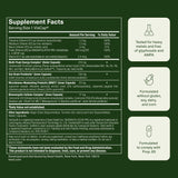 Seed ingredientes clave dispuestos para destacar la formulación sin cafeína