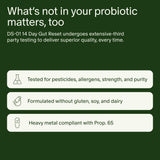 Seed etiqueta con ingredientes y cepas probióticas para transparencia informativa