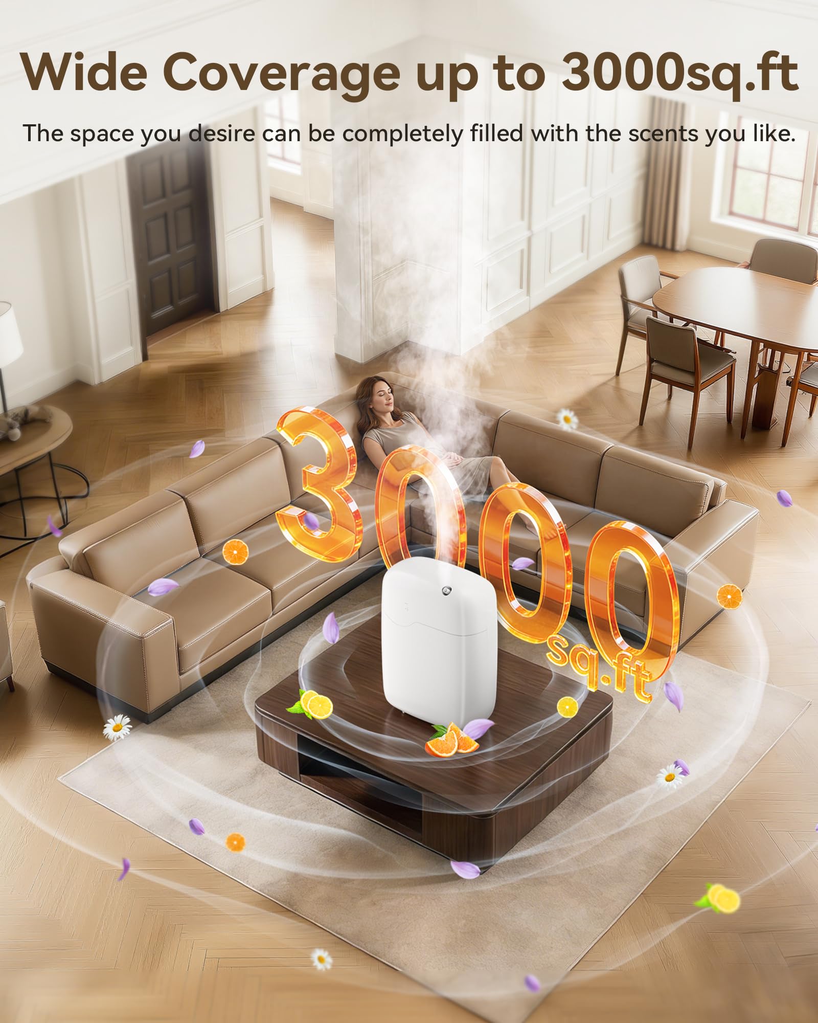 SEEDEAR difusor control por app en smartphone para ajustes remotos