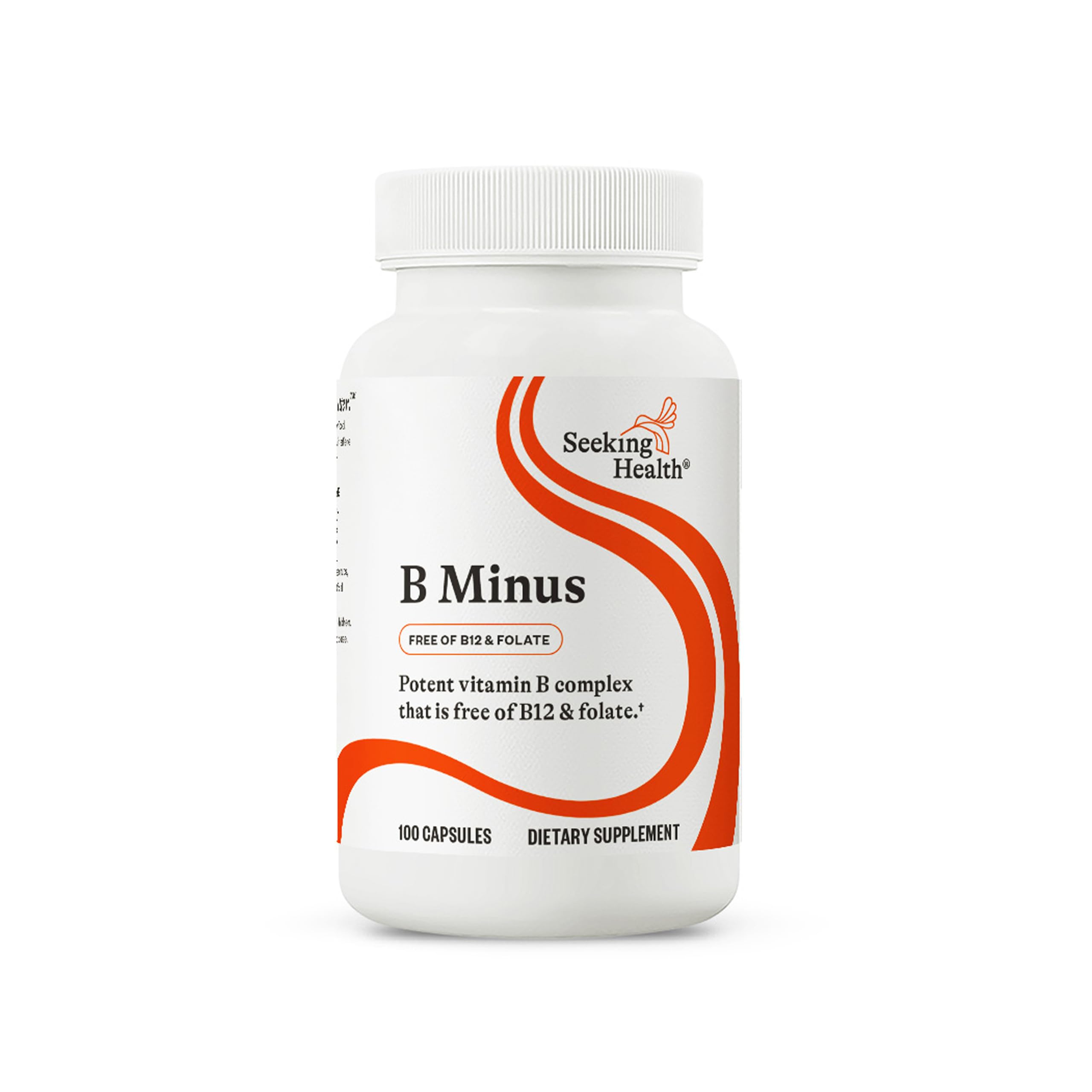 Seeking Health frasco frontal mostrando etiqueta clara y beneficios