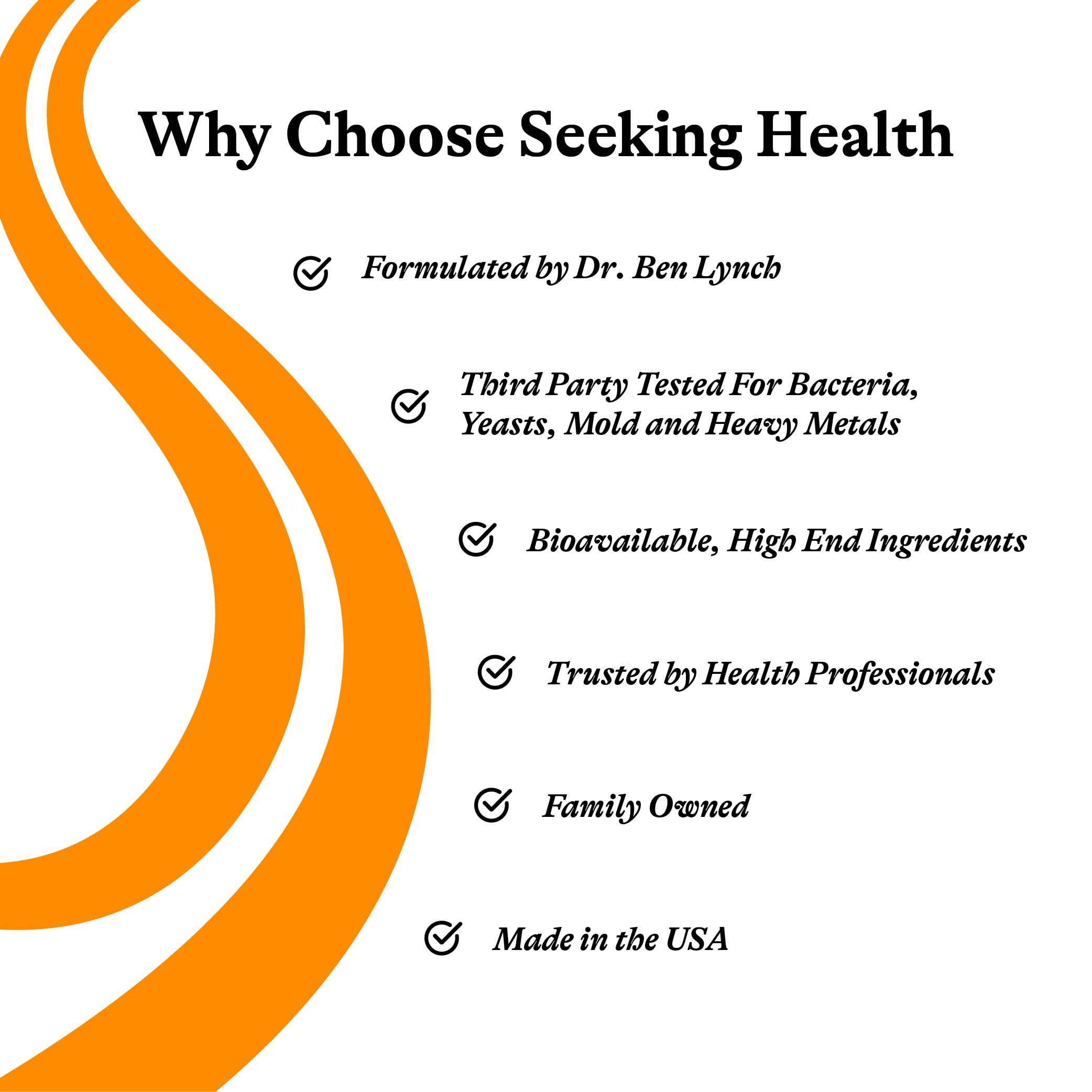 Seeking Health caja de 30 sobres lista para almacenamiento y viaje