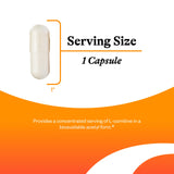 Seeking Health cápsula en mano para comparar tamaño y dosificación