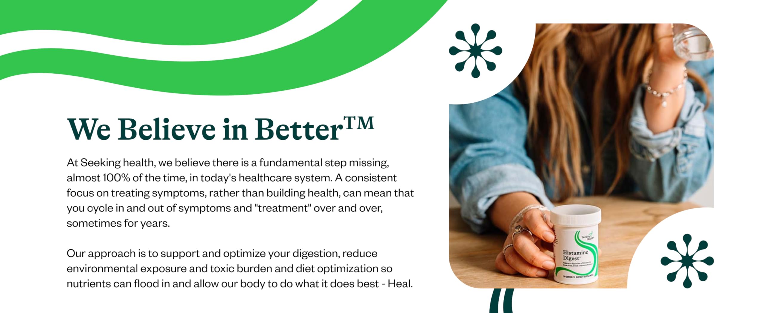 Seeking Health detalle de lote y caducidad, control de calidad