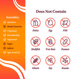 Seeking Health comparación de tamaño del frasco con 30 tabletas para un mes