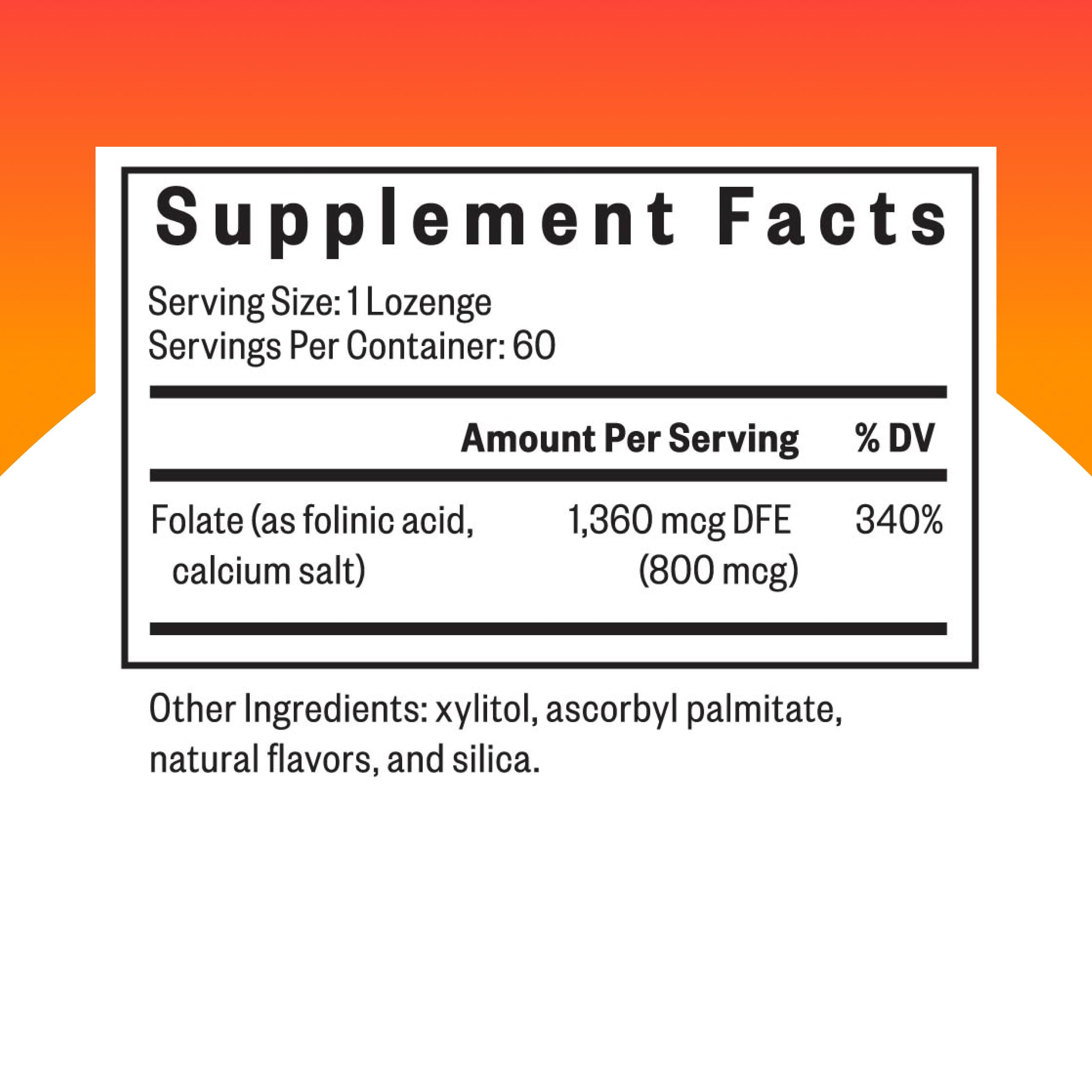Seeking Health etiqueta con ingredientes y símbolos de libre de alérgenos