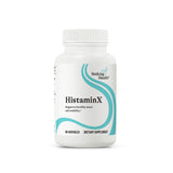 Seeking Health frasco HistaminX frontal mostrando etiqueta clara y beneficios