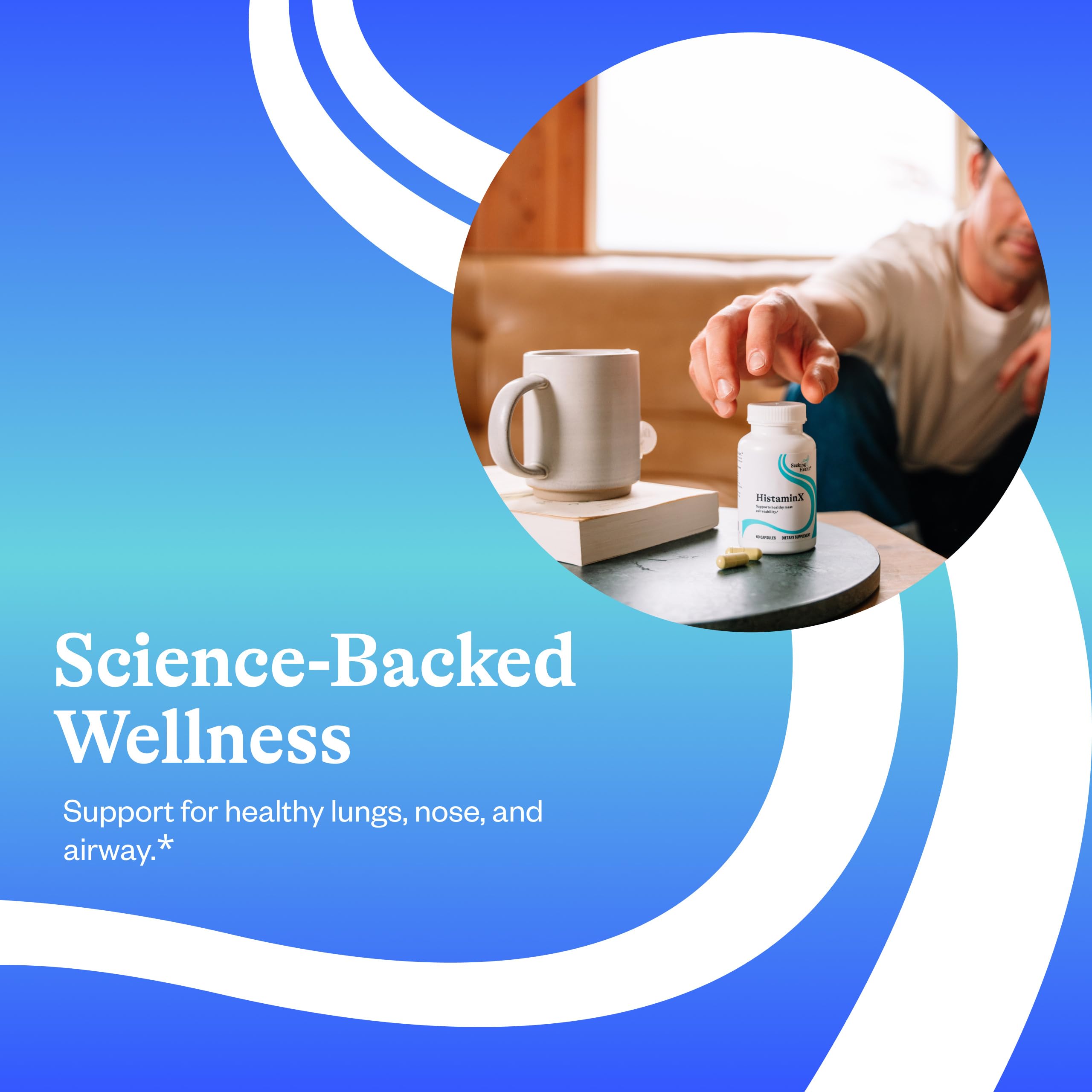 Seeking Health etiqueta de ingredientes HistaminX lista de flavonoides visible