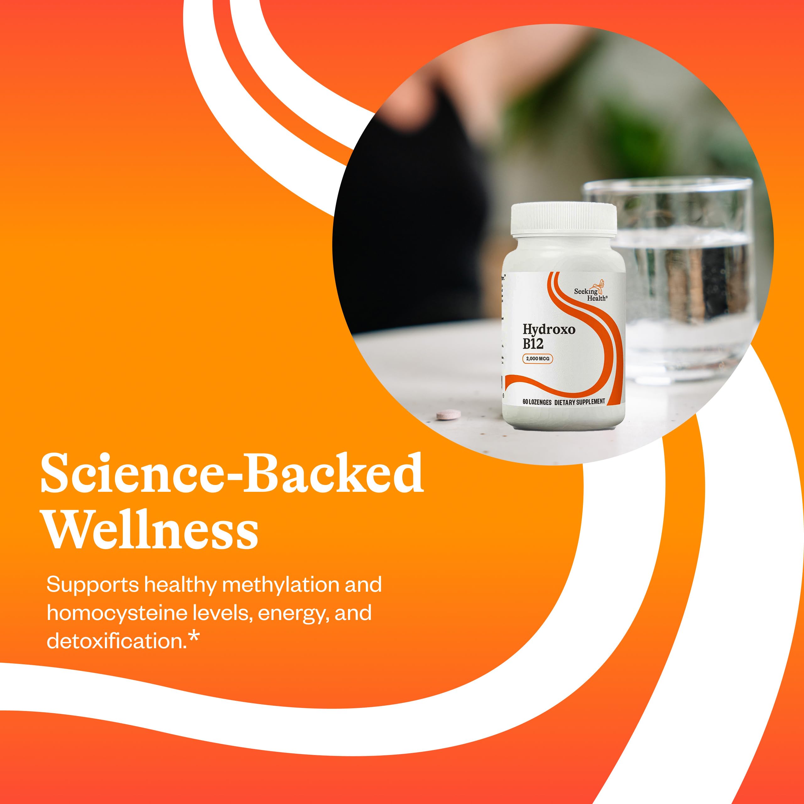 Seeking Health etiqueta con ingredientes y advertencias legibles