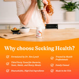 Seeking Health pastilla en la mano lista para consumir fuera de casa