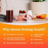 Seeking Health comparación de tamaño con monedas para referencia práctica