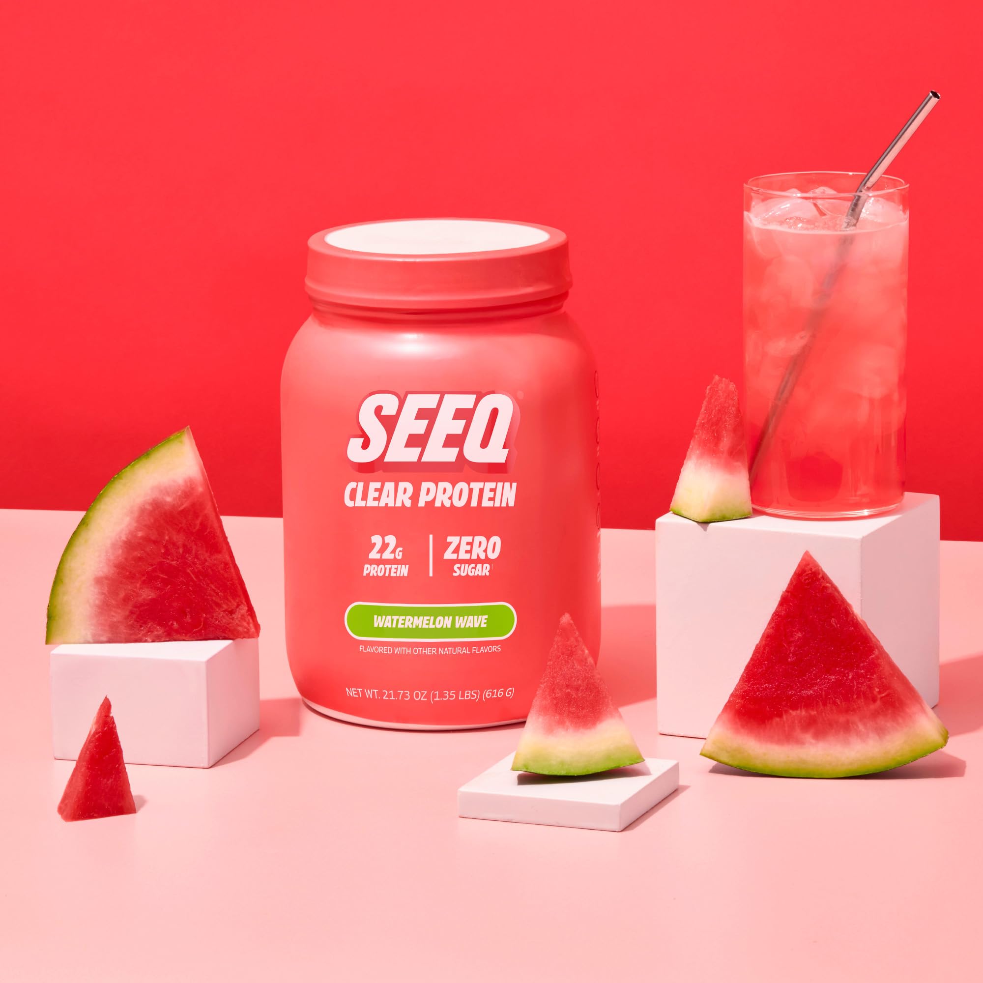 SEEQ botella de agua con mezcla para llevar al gimnasio