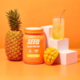 SEEQ cuchara con polvo y escala, 22 g por servicio claro