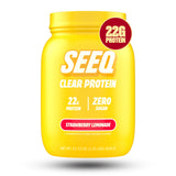 SEEQ envase frontal fresa limón mostrando diseño y beneficios claros