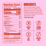 Ingredientes clave del sabor fruit punch y perfil de aminoácidos