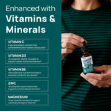 Selerb etiqueta enfocada en ingredientes y ventajas nutritivas