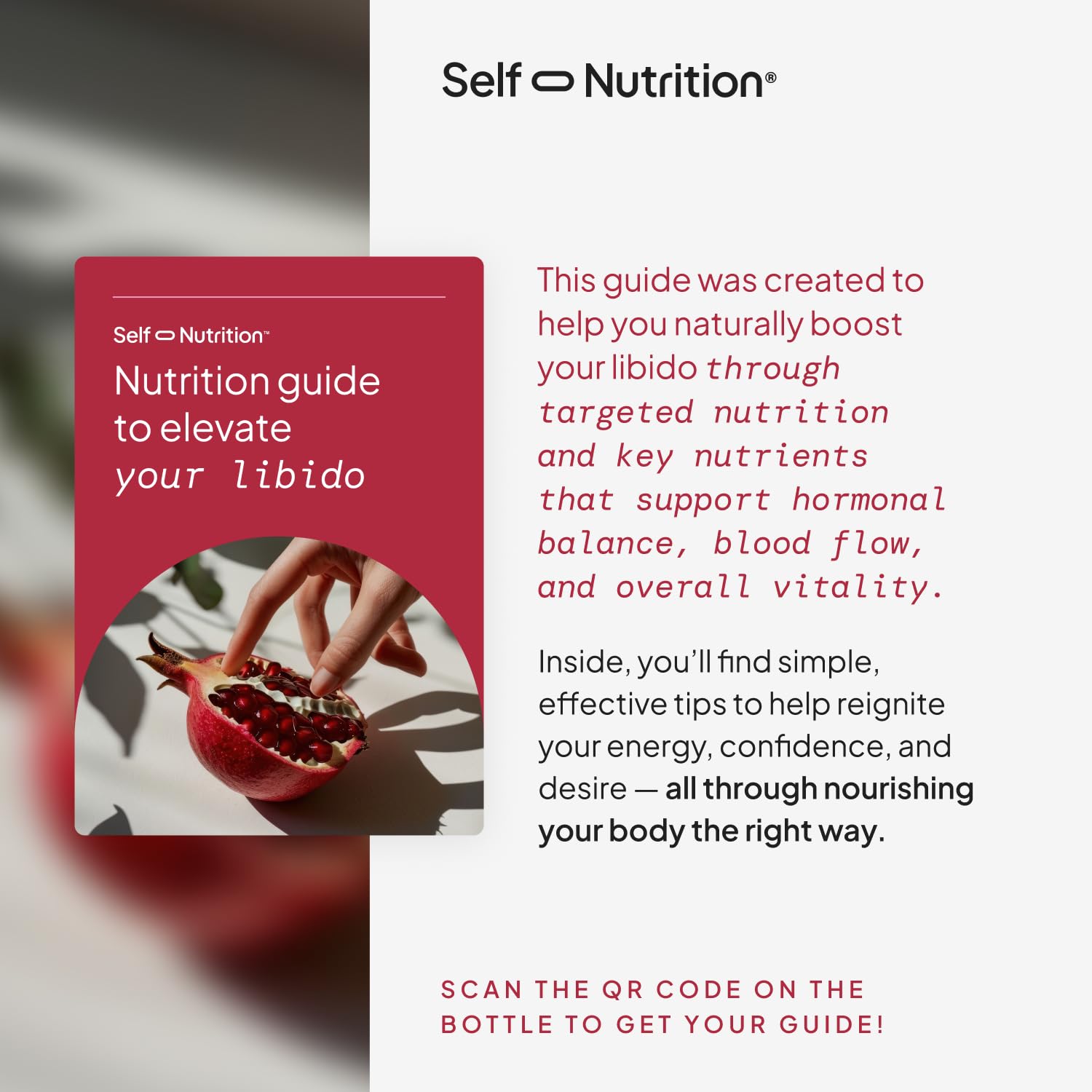 SELF NUTRITION bote abierto con cápsulas para ver contenido real