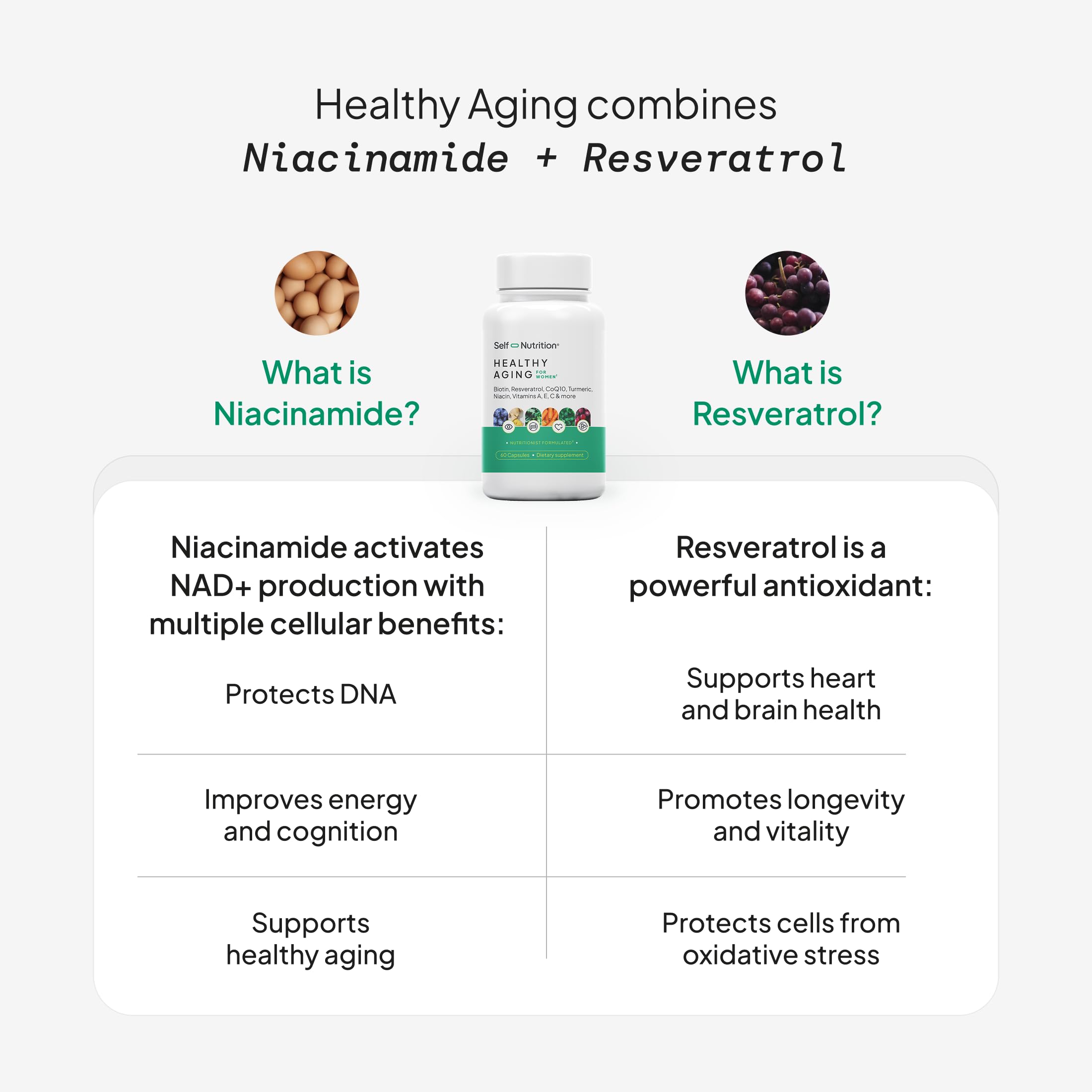 SELF NUTRITION primer plano de la pastilla para apreciar acabado