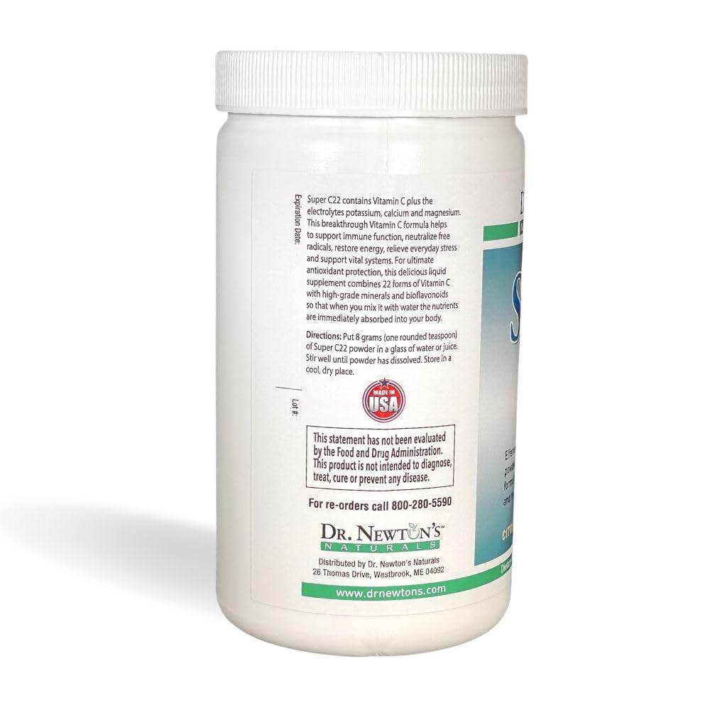 SelfCare+ bebida efervescente Super C22 en vaso con burbujas, refrescante