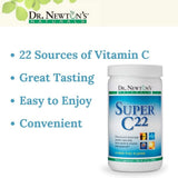 SelfCare+ etiqueta Super C22 tabla nutricional y lista de ingredientes clara