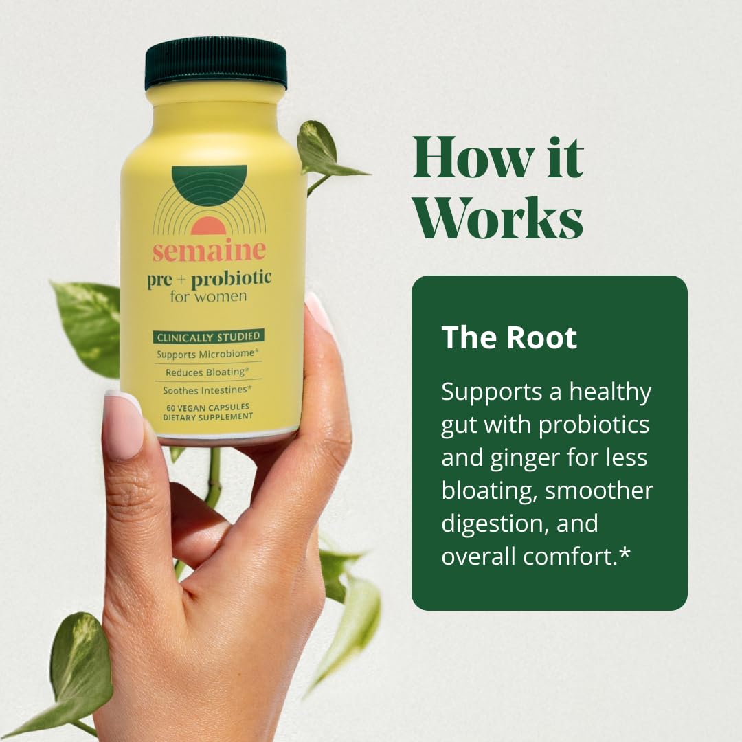 Semaine etiqueta en close-up con ingredientes clave y beneficios claros