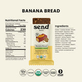 SEND Bars textura en corte que revela ingredientes reales y densidad energizante