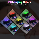 SENMUL difusor en dormitorio generando luz y aroma relajante