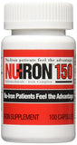 Senokot NU-Iron frasco frontal mostrando 100 cápsulas y fácil identificación del producto