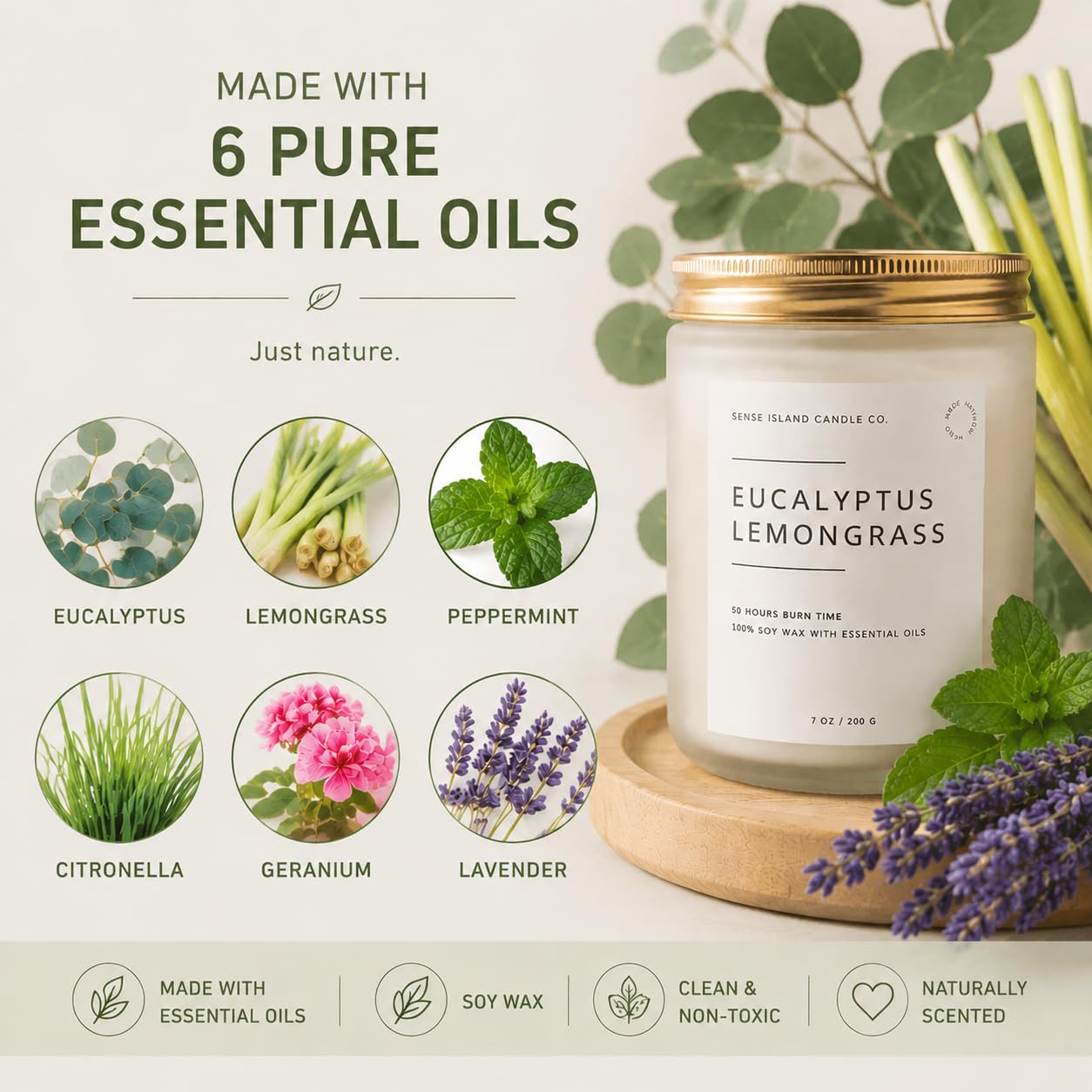 SENSE ISLAND tapa metálica cerrada protege aroma y facilita conservación