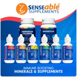 SENSEable Supplements línea de minerales Taste N' Score mostrando variedad disponible
