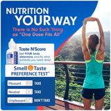 SENSEable Supplements comparación de tamaño del frasco junto a monedas para referencia