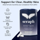 Seraph ingredientes clave visual combinando zinc y probióticos