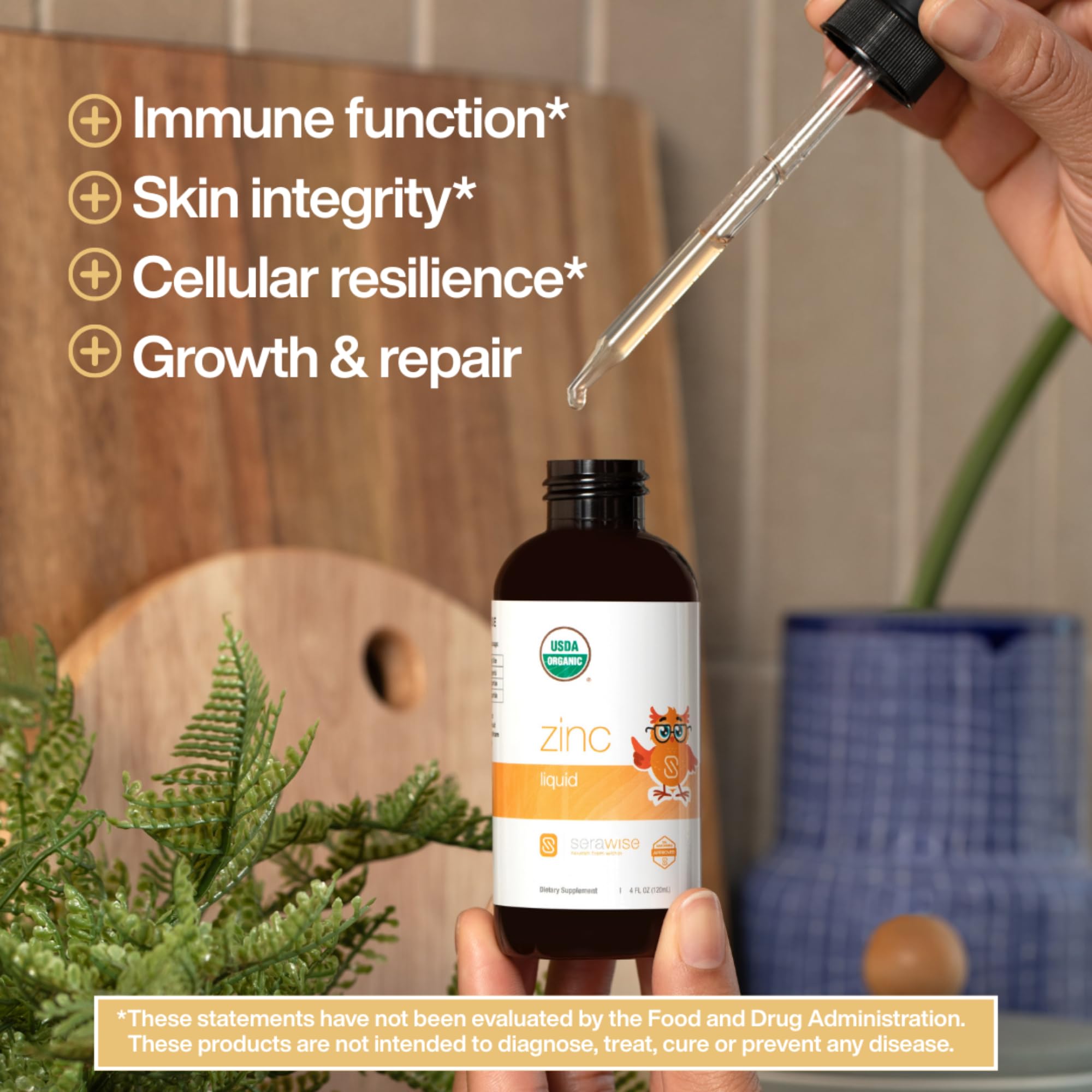 Serawise etiqueta con sello USDA Organic para tranquilidad del comprador