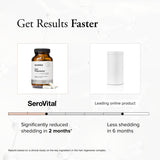 Serovital etiqueta con ingredientes resalta queratina y colágeno activos