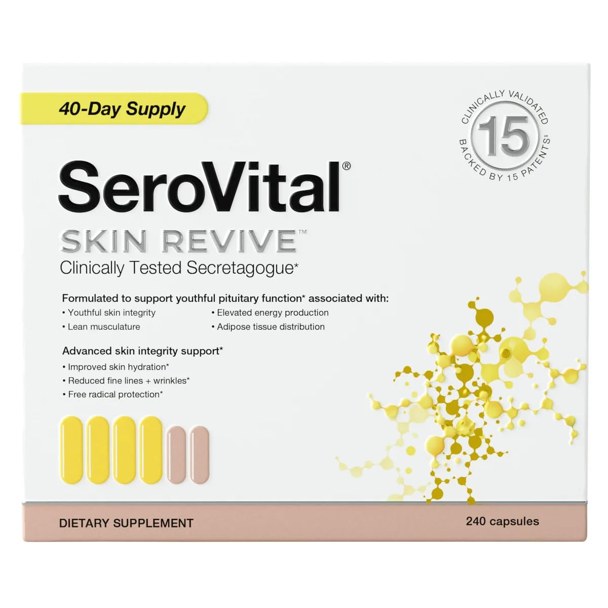 Serovital frasco frontal mostrando diseño y cantidad útil