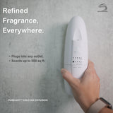 Seven Aromas tamaño en mano demuestra compacidad y discreción visual
