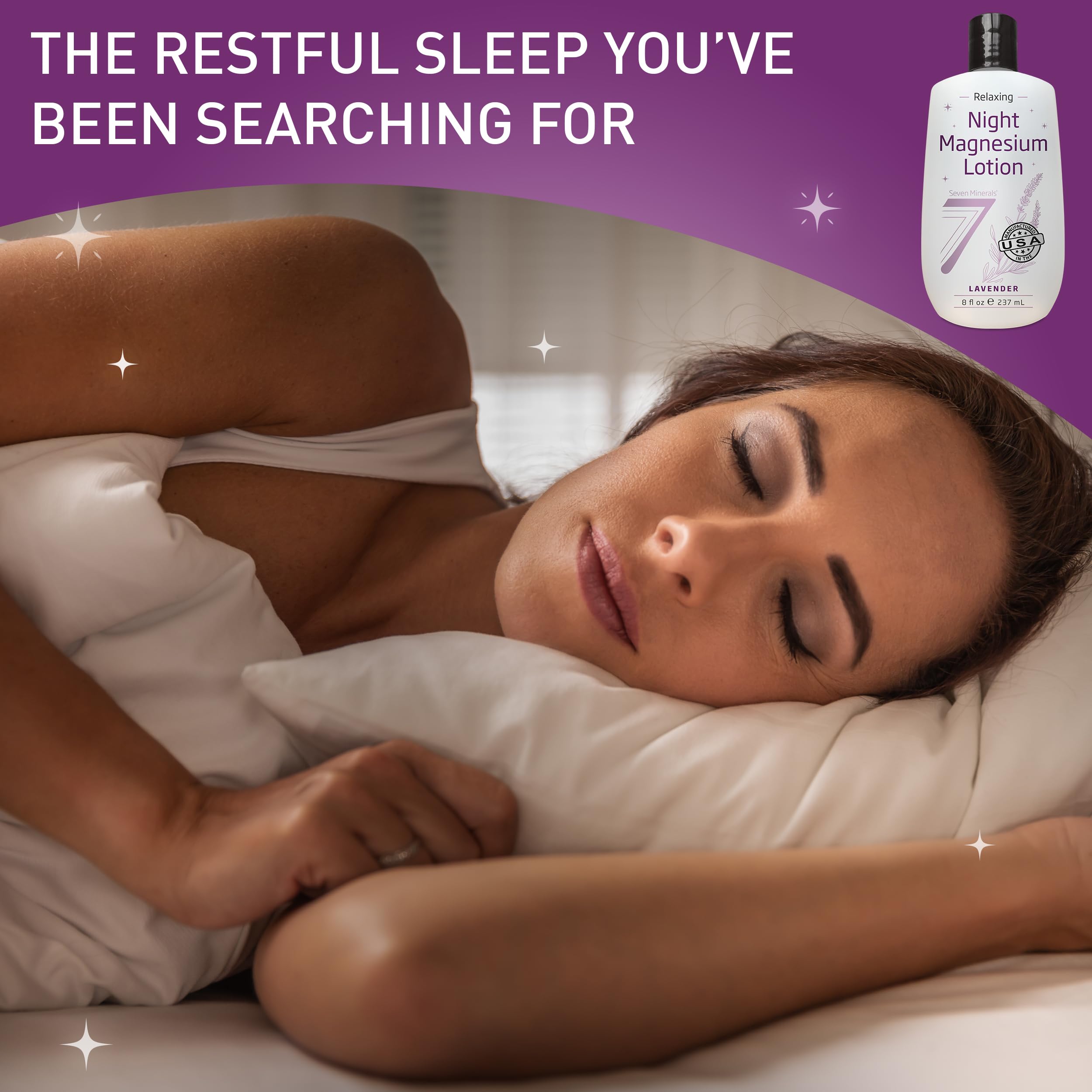 Seven Minerals ambientación en dormitorio con aroma de lavanda relajante
