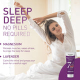 Seven Minerals etiqueta con ingredientes destacando magnesio y lavanda