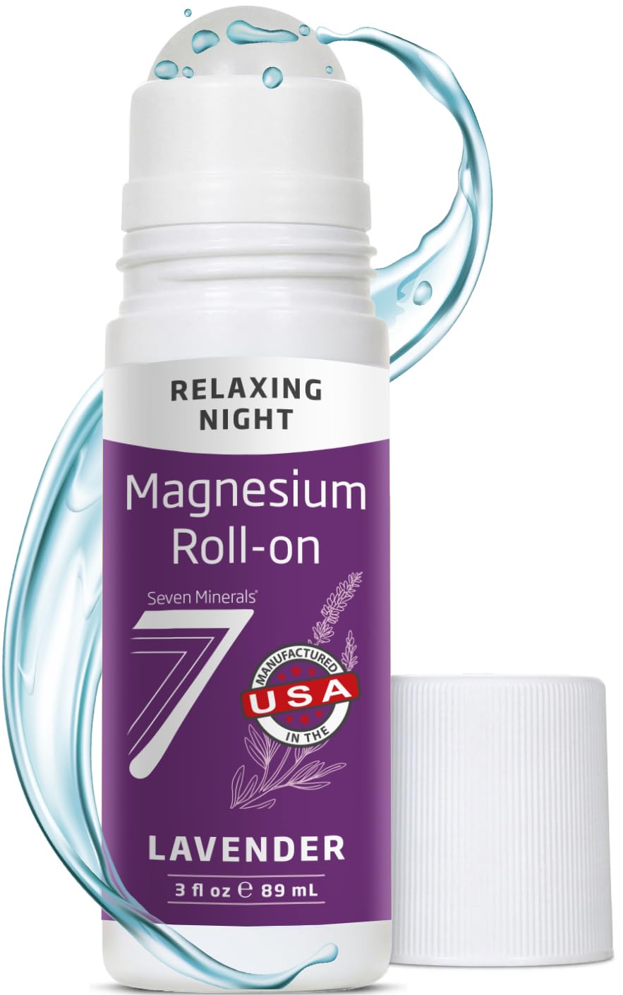 Seven Minerals envase frontal del roll-on mostrando etiqueta y tamaño conveniente