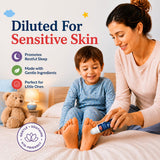 Seven Minerals tamaño comparado con una mano para referencia de 3 fl oz
