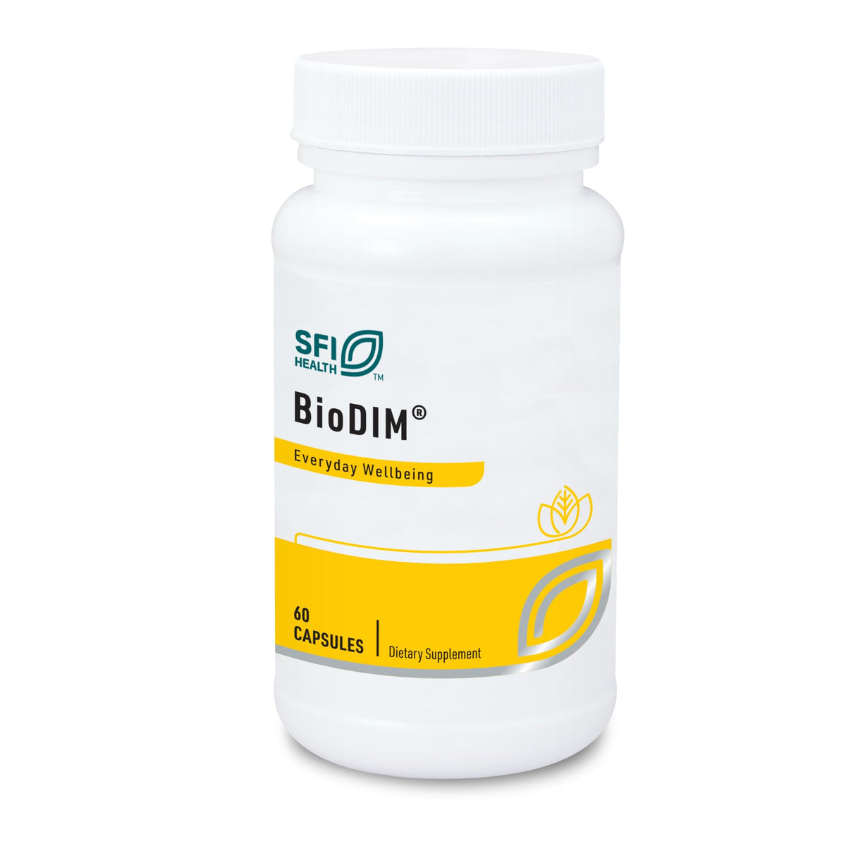SFI Health Klaire Labs Biodim envase frontal mostrando presentación y beneficio de absorción