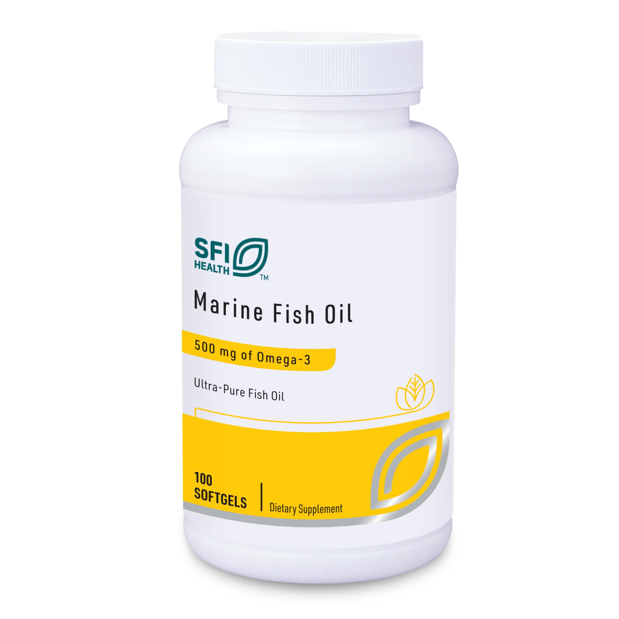 SFI Health Klaire Labs frente del envase mostrando sello de pureza y conveniencia